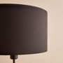 Opviq Lámpara de Pie de Madera AYD-3471 Negro y Marrón